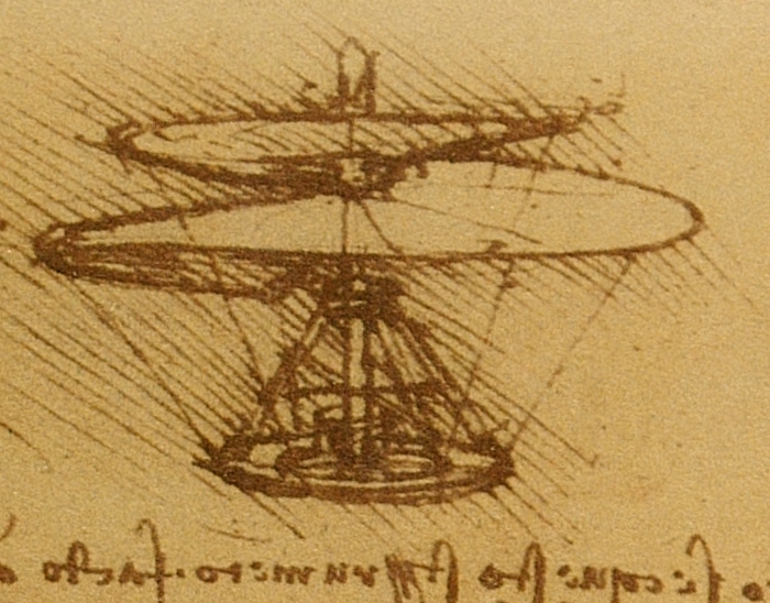 Leonardo da Vinci — Hava Vidası eskizi